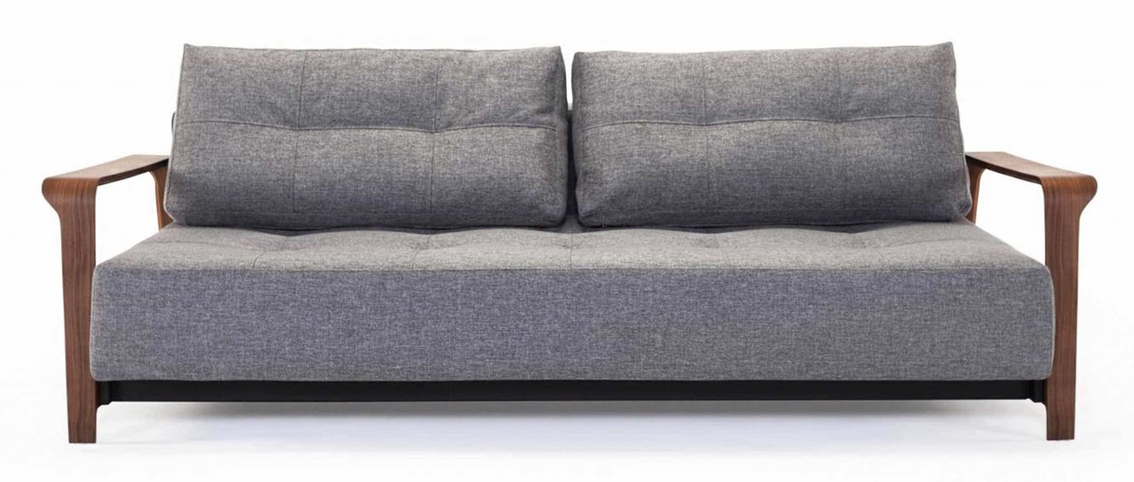 RAN DELUXE Schlafsofa mit Walnuss-Armlehnen von Innovation