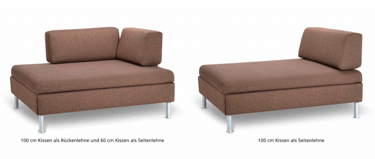 DUETTO Schlafsofa, Bettsofa mit Lattenrost von Swiss Plus