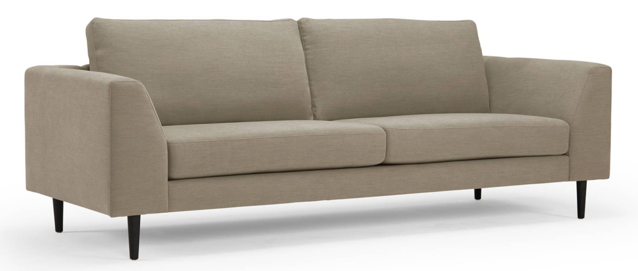 TRONDHEIM 3-Sitzer Designer Sofa mit Holz- oder Metallfüßen