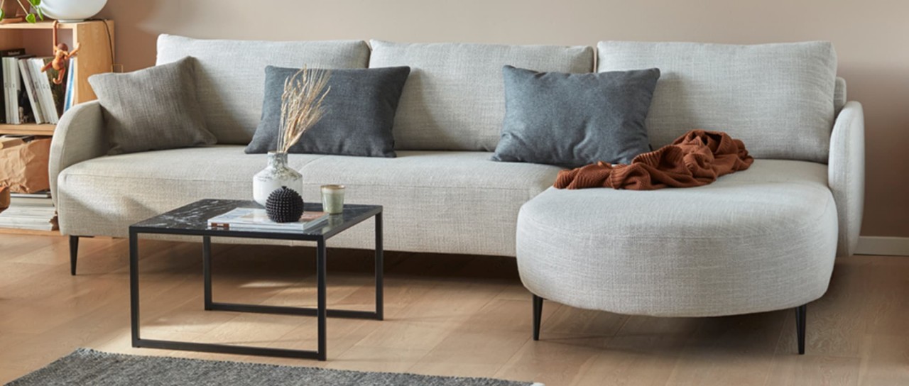 VARBERG 1-Sitzer Sofa mit Longchair als kleines Ecksofa