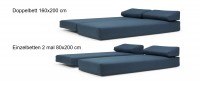 Vorschau: MYK Schlafsofa, Doppelbett von Innovation