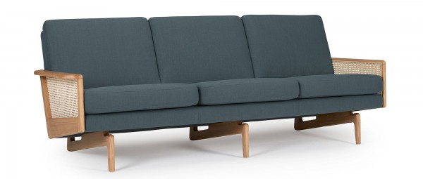 KOPENHAGEN OAK 3-Sitzer Designer Sofa mit Armlehnen aus Eichenholz