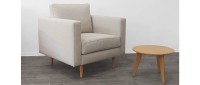 Vorschau: TRONDHEIM Designer Sessel mit Holz- oder Metallfüßen