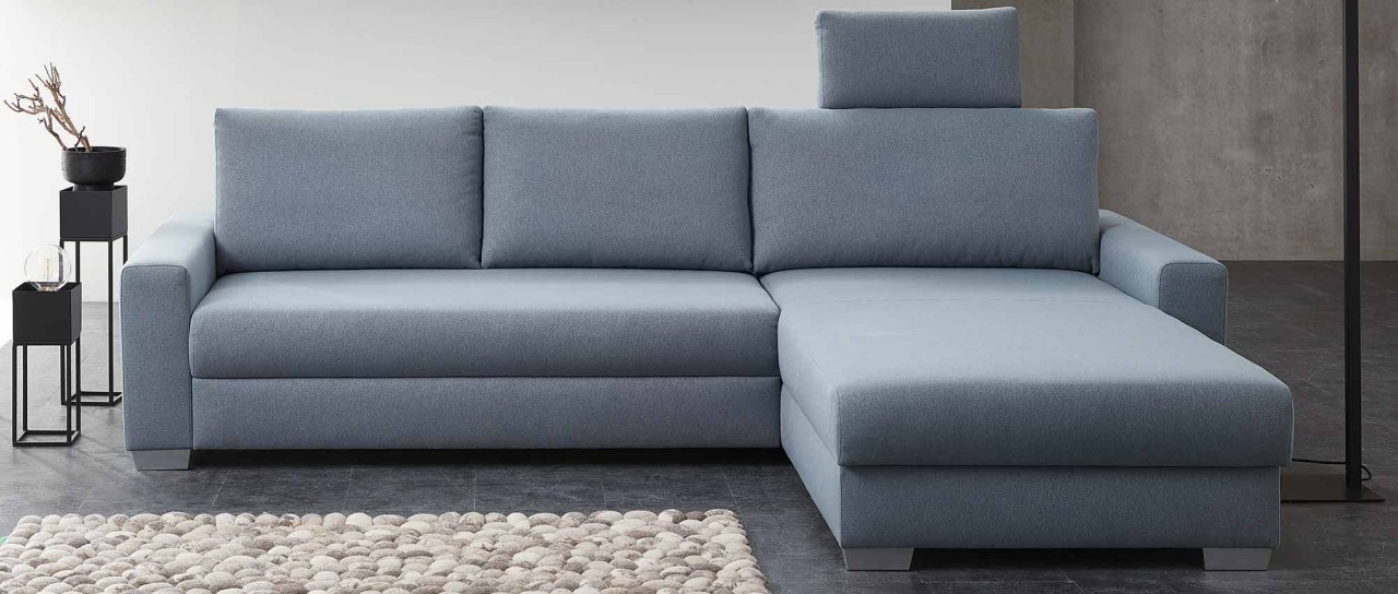 FRANKFURT DELUXE Schlafsofa mit Longchair von sofaplus