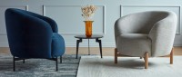 Vorschau: ESPOO Designer Sessel, Cocktailsessel mit Polsterarmlehnen