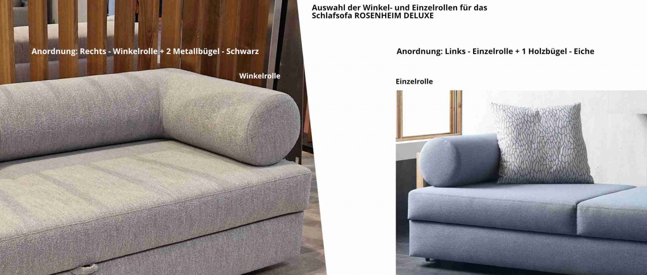 ROSENHEIM DELUXE - Einzelliege oder Doppelbett von sofaplus