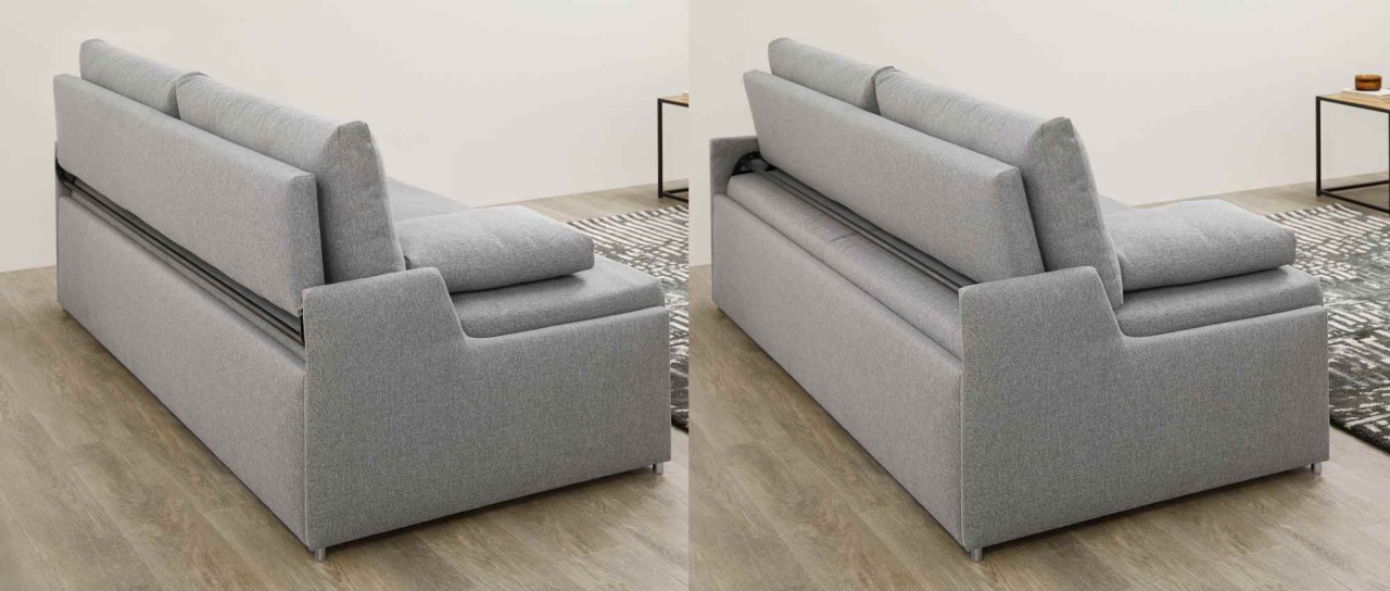 KOBLENZ DELUXE Einzelliege mit Bettkasten oder Doppelbett Schlafsofa von sofaplus