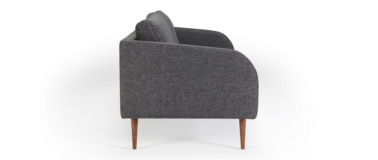 BERGEN 3-Sitzer Designer Sofa mit Polsterarmlehnen