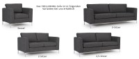 Vorschau: TRELLEBORG 2-Sitzer Designer Sofa mit Polsterarmlehnen und Metallfüßen