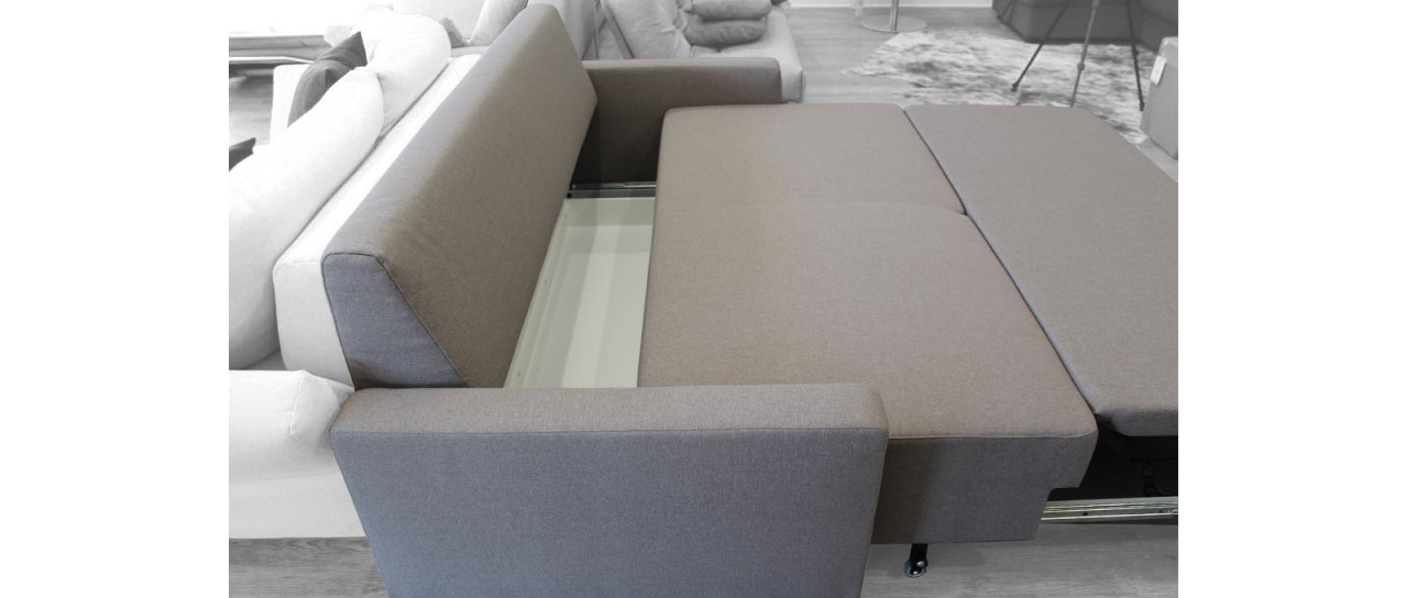 BERLIN DELUXE Schlafsofa mit Bettkasten von sofaplus