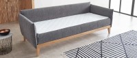 Vorschau: LINDAU DELUXE Einzelbett / Schlafsofa mit Lattenrost und Matratze von sofaplus