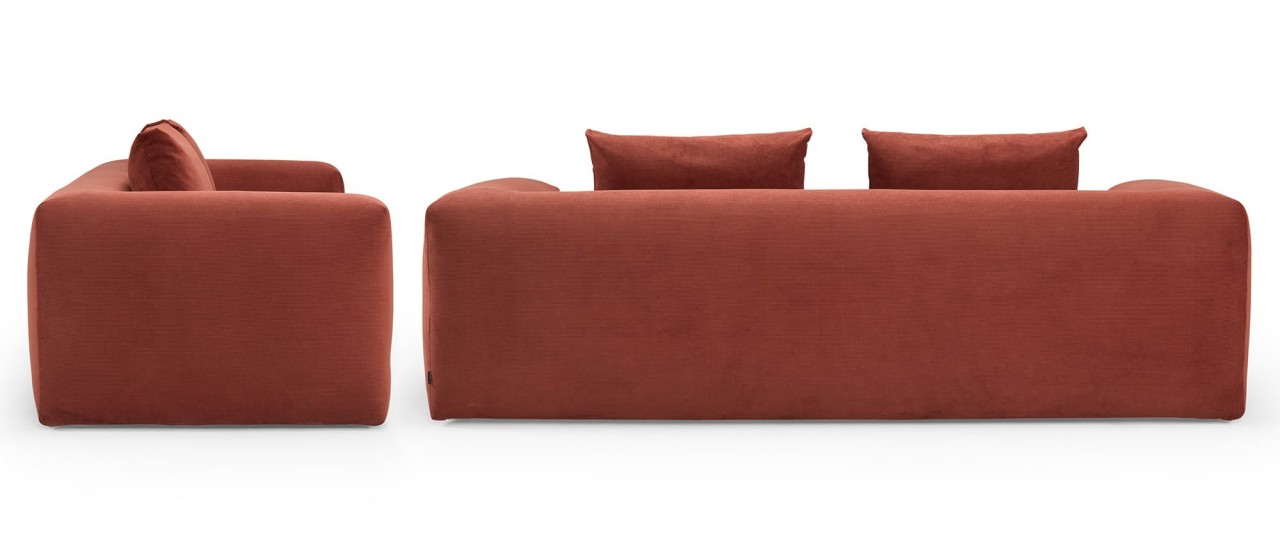 AALBORG 3-Sitzer Designer Sofa, Loungesofa mit breiten Armlehnen