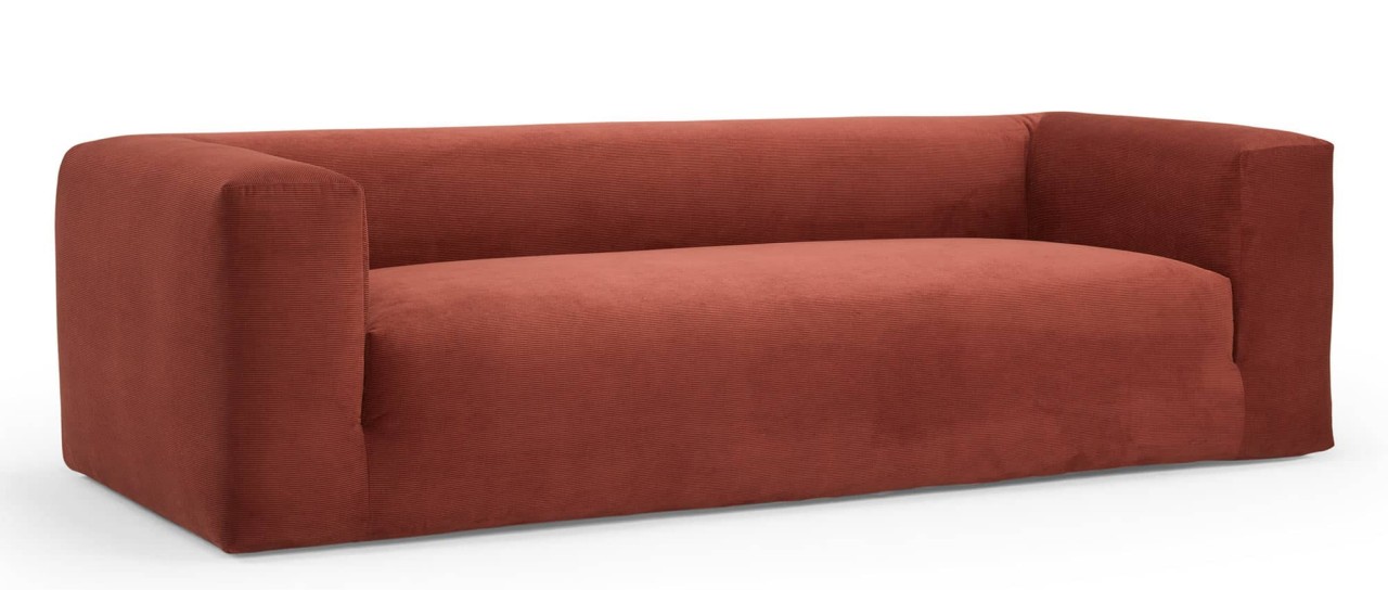AALBORG 3-Sitzer Designer Sofa, Loungesofa mit breiten Armlehnen