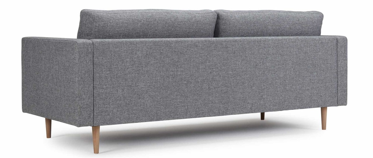 TRONDHEIM 3-Sitzer Designer Sofa mit Holz- oder Metallfüßen