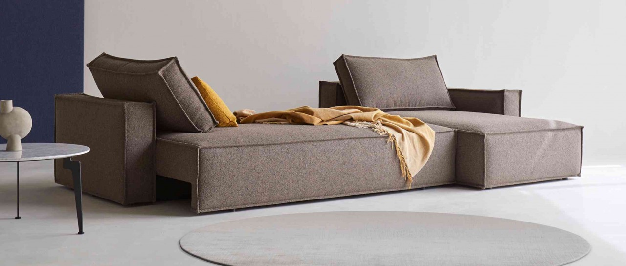 NEWILLA LOUNGER Eckschlafsofa mit Bettkasten