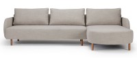 Vorschau: VARBERG 2-Sitzer L-Sofa mit Longchair und Polsterarmlehnen