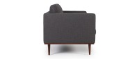 Vorschau: OSLO 2-Sitzer Designer Sofa mit Polsterarmlehnen und runden Seitenkissen