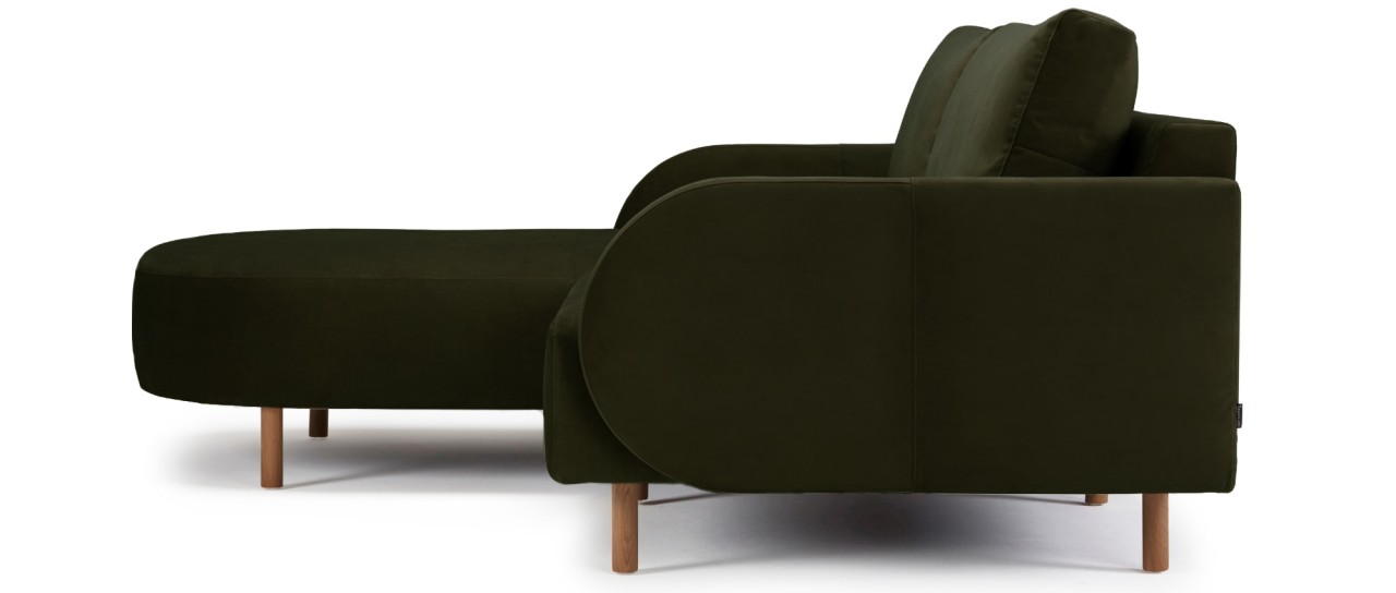 VARBERG 1-Sitzer Sofa mit Longchair als kleines Ecksofa