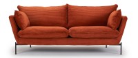 Vorschau: FALUN 2-Sitzer Designer Sofa mit Polsterarmlehnen und Metall- oder Holzfüßen