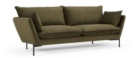 Vorschau: FALUN 3-Sitzer Designer Sofa mit Polsterarmlehnen und Metall- oder Holzfüßen