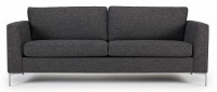 Vorschau: TRELLEBORG 3-Sitzer Designer Sofa mit Polsterarmlehnen und Metallfüßen