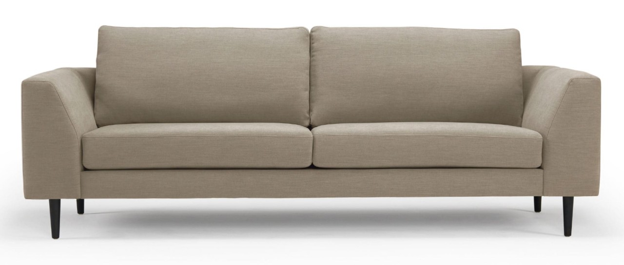 TRONDHEIM 3-Sitzer Designer Sofa mit Holz- oder Metallfüßen