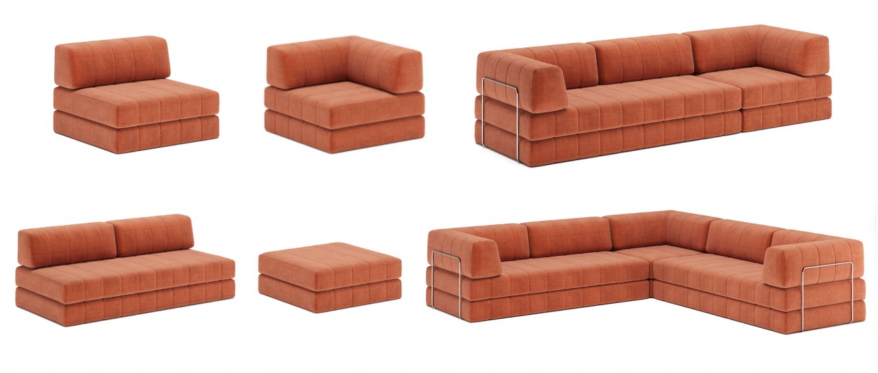 COZYPAD Schlafsofa mit Armlehnen von Innovation