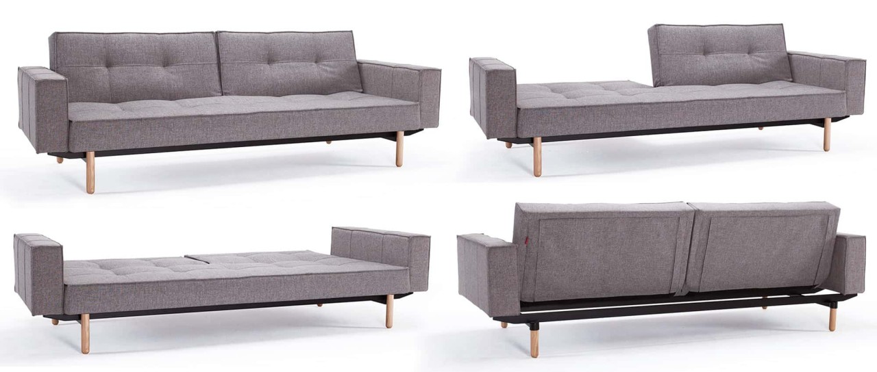 SPLITBACK Schlafsofa mit Armlehnen von Innovation