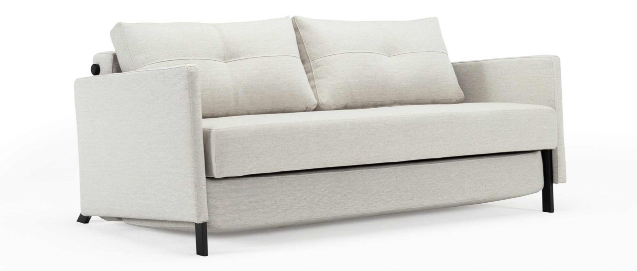 CUBED 02 Schlafsofa 160x200 cm mit Armlehnen von Innovation