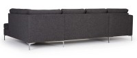 Vorschau: TRELLEBORG Sofa mit U-Form, Polsterarmlehnen und Metallfüßen