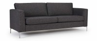 Vorschau: TRELLEBORG 3-Sitzer Designer Sofa mit Polsterarmlehnen und Metallfüßen