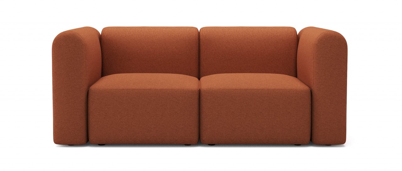RUND 2-Sitzer &amp; 3-Sitzer Sofa - hohe Armlehnen - von Tenksom