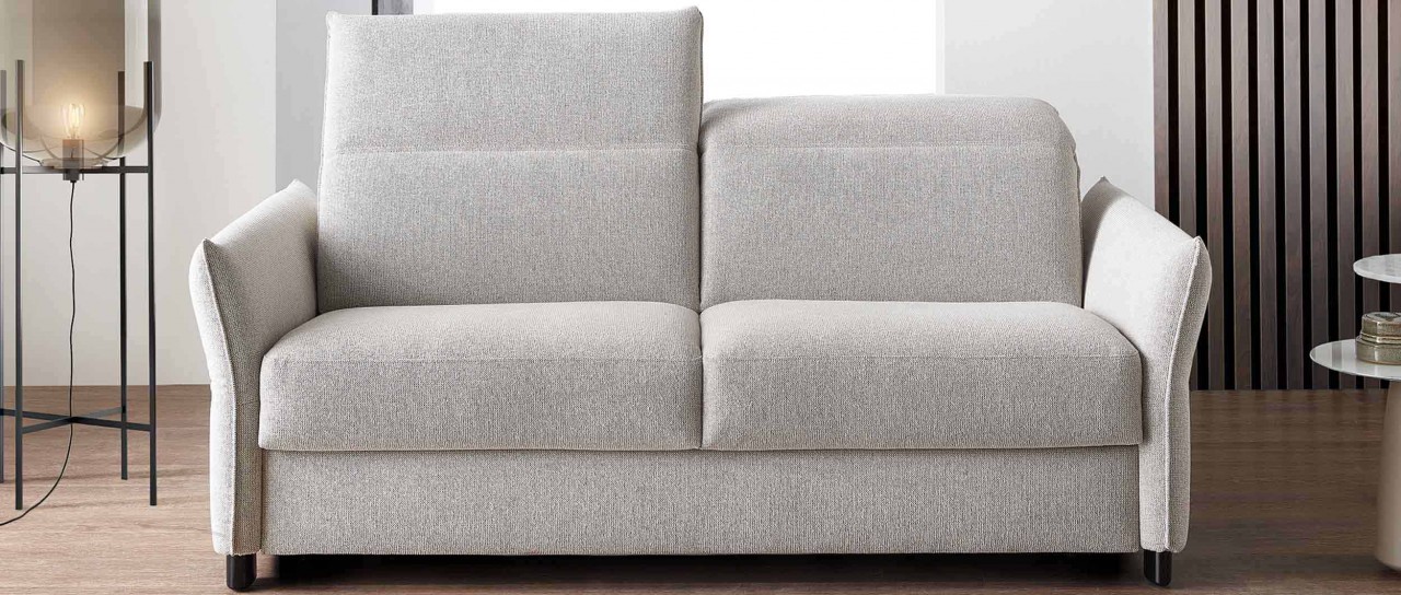 GENF DELUXE Schlafsofa mit extra langer Matratze von sofaplus