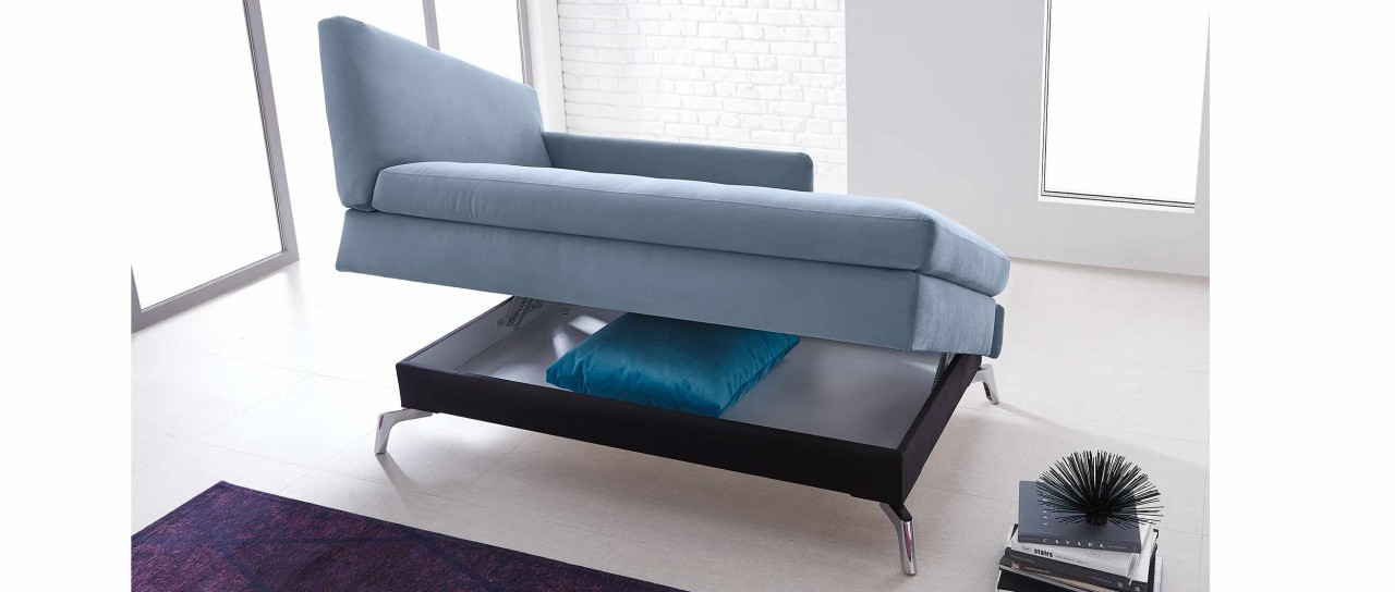 AUGSBURG DELUXE Daybed mit Lattenrost und Bettkasten von sofaplus
