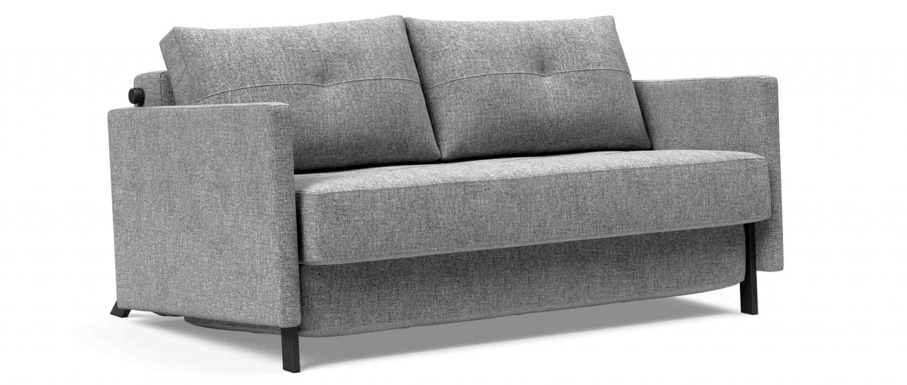 CUBED 02 Schlafsofa 140x200 cm mit Armlehnen von Innovation