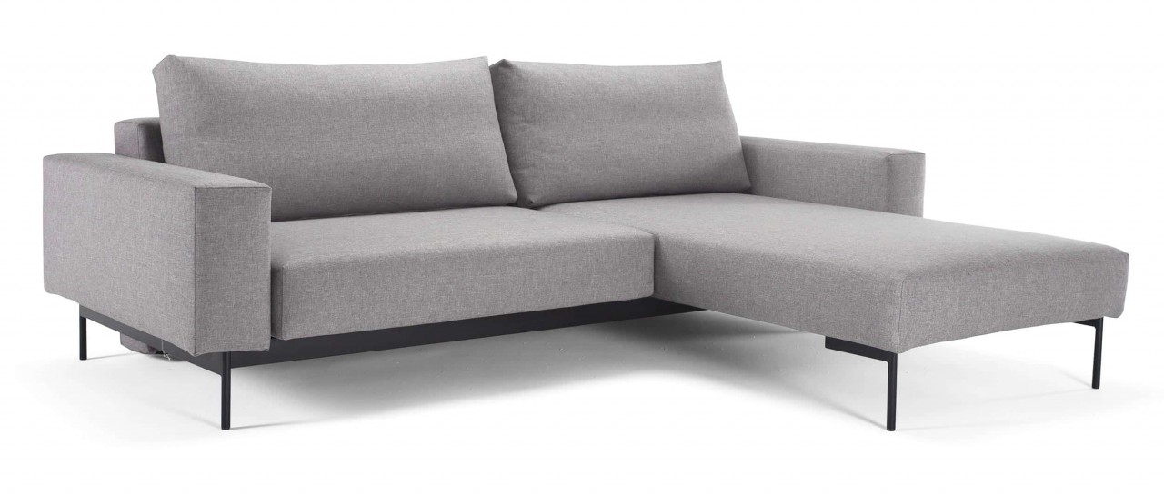 BRAGI Eckschlafsofa mit Armlehnen oder Seitentisch von Innovation