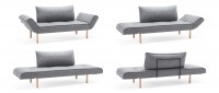 Vorschau: ZEAL Schlafsofa, Daybed mit klappbaren Seitenlehnen von Innovation