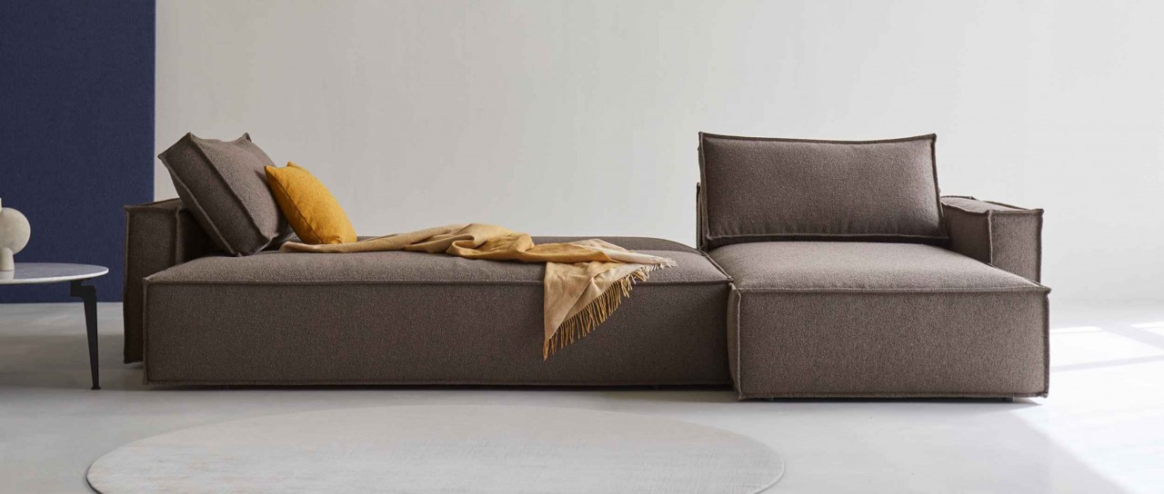 NEWILLA LOUNGER Eckschlafsofa mit Bettkasten