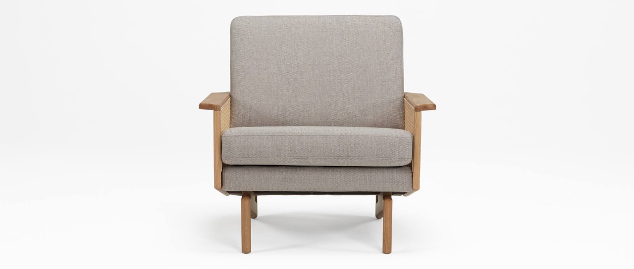KOPENHAGEN OAK Designer Sessel mit Armlehnen aus Eichenholz