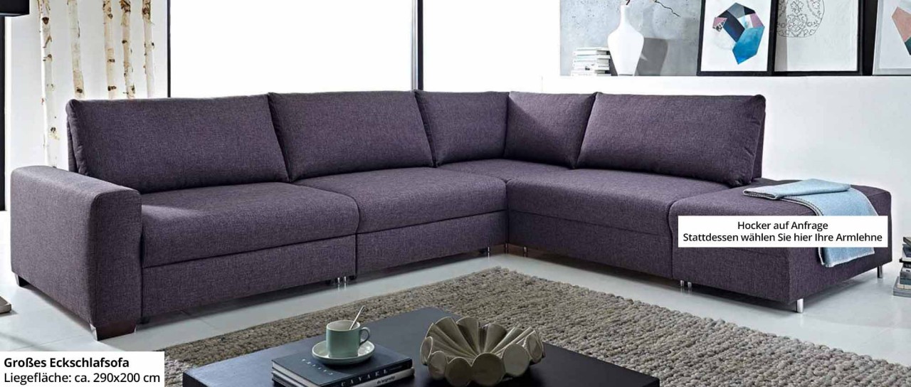 FRANKFURT DELUXE Eckschlafsofa von sofaplus