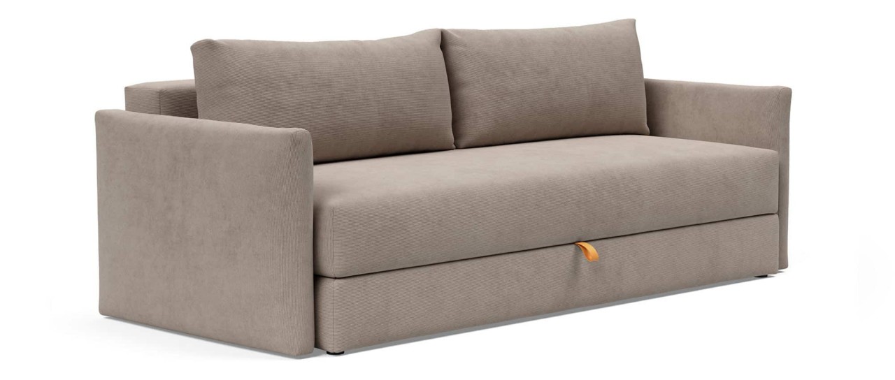 TRIPI von Innovation - Schlafsofa mit Polsterarmlehnen und Bettkasten