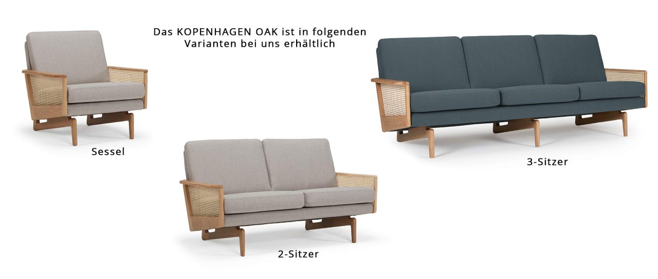 KOPENHAGEN Hocker mit großer Stoff- und Lederauswahl