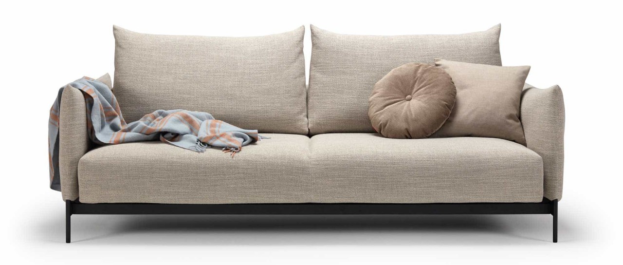 MALLOY WOOD Schlafsofa mit Holzarmlehnen von Innovation