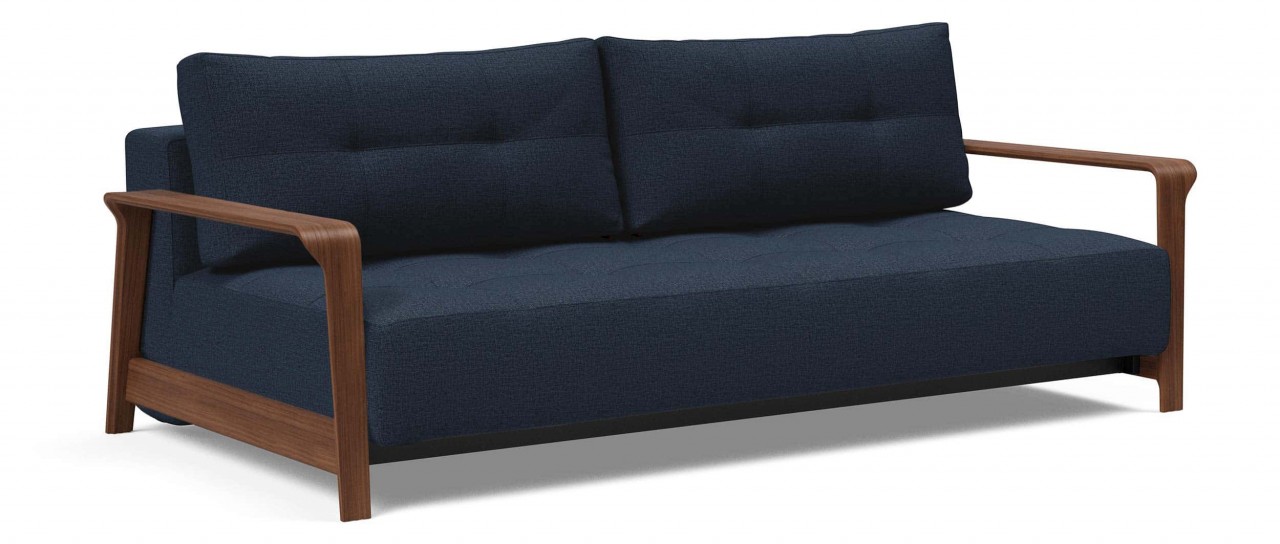 RAN DELUXE Schlafsofa mit Walnuss-Armlehnen von Innovation