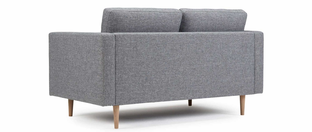 TRONDHEIM 2-Sitzer Designer Sofa mit Holz- oder Metallfüßen