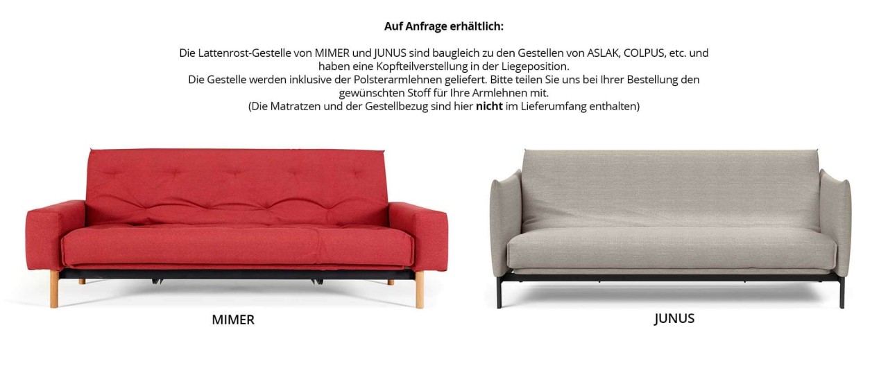 Schlafsofa GESTELLE von Innovation - Self Design Modelle