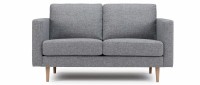 Vorschau: TRONDHEIM 2-Sitzer Designer Sofa mit Holz- oder Metallfüßen