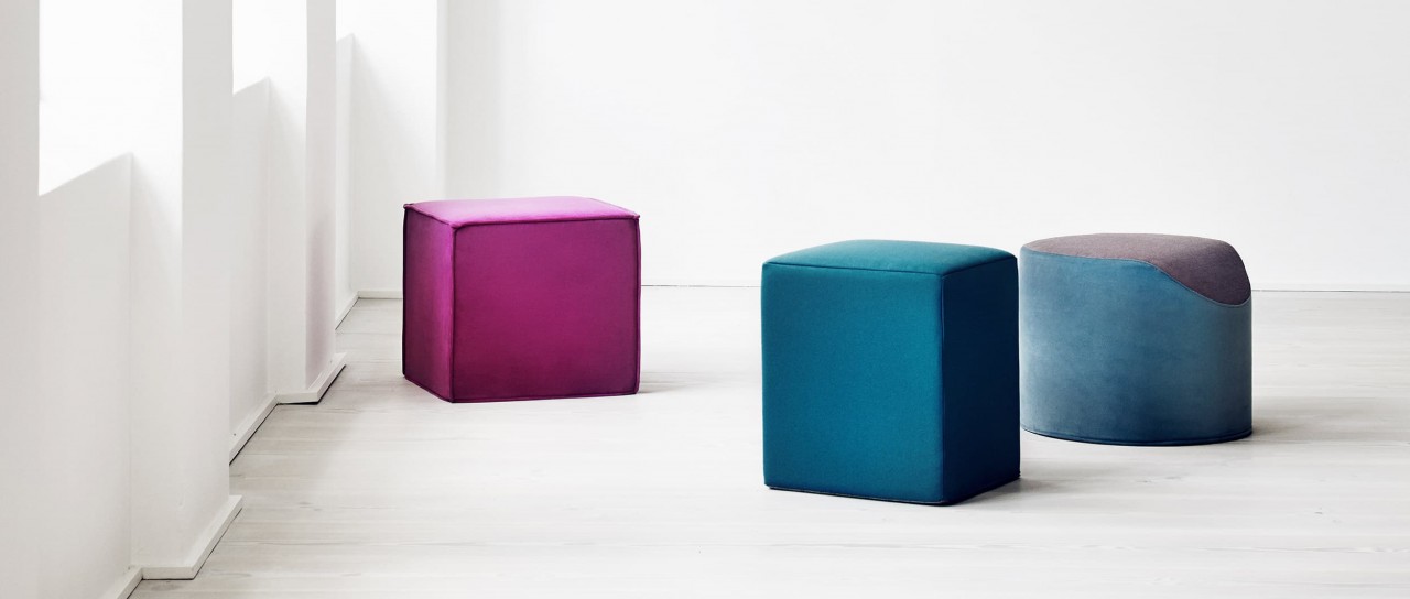 POUF Sitzwürfel, Hocker von Softline