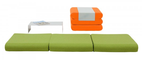 BINGO Faltmatratze, Hocker von Softline - mit Stoffen von Kvadrat BINGO Faltmatratze, Hocker von Softline - mit Stoffen von Kvadrat