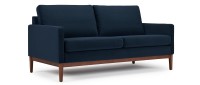 Vorschau: GÖTEBORG 2-Sitzer Designer Sofa mit Polsterarmlehnen und Holzfüßen